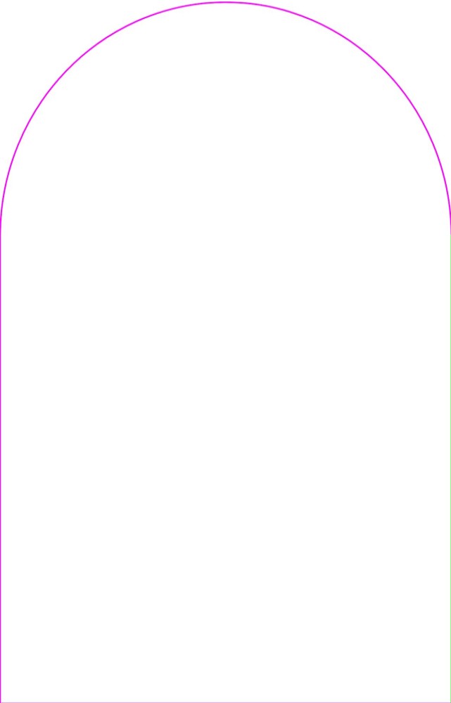 Dubbel 10x15 boogvorm